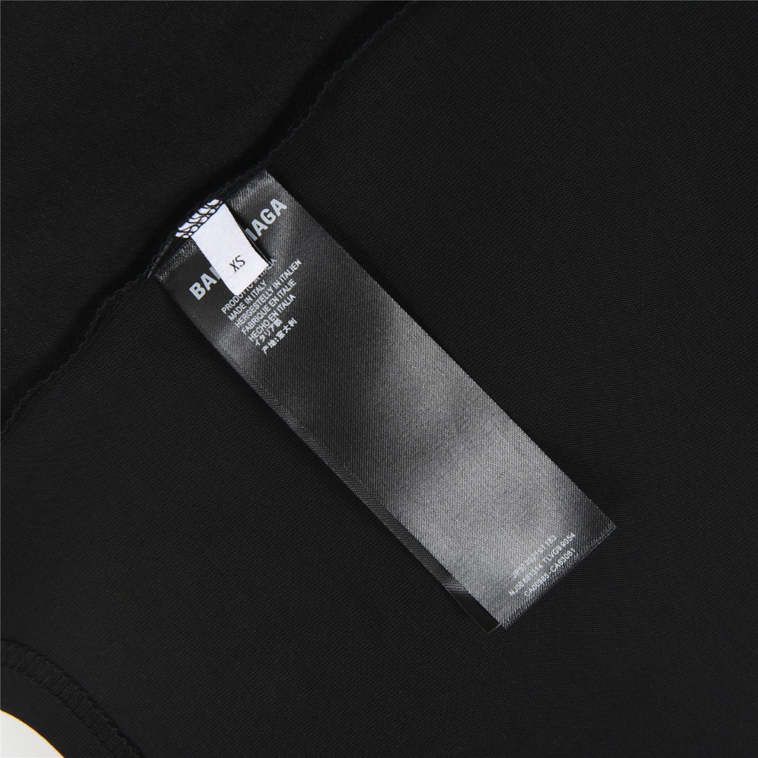 Balenciga/巴黎世家 25ss TRACKSUIT LOGO廓形刺绣短袖T恤