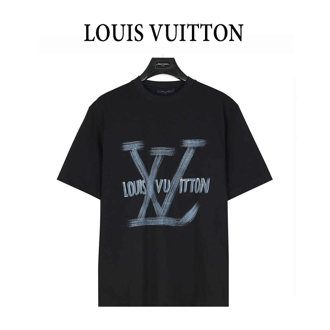 Louis Vuitton/路易威登 25ss 字母logo涂鸦手绘短袖T恤
