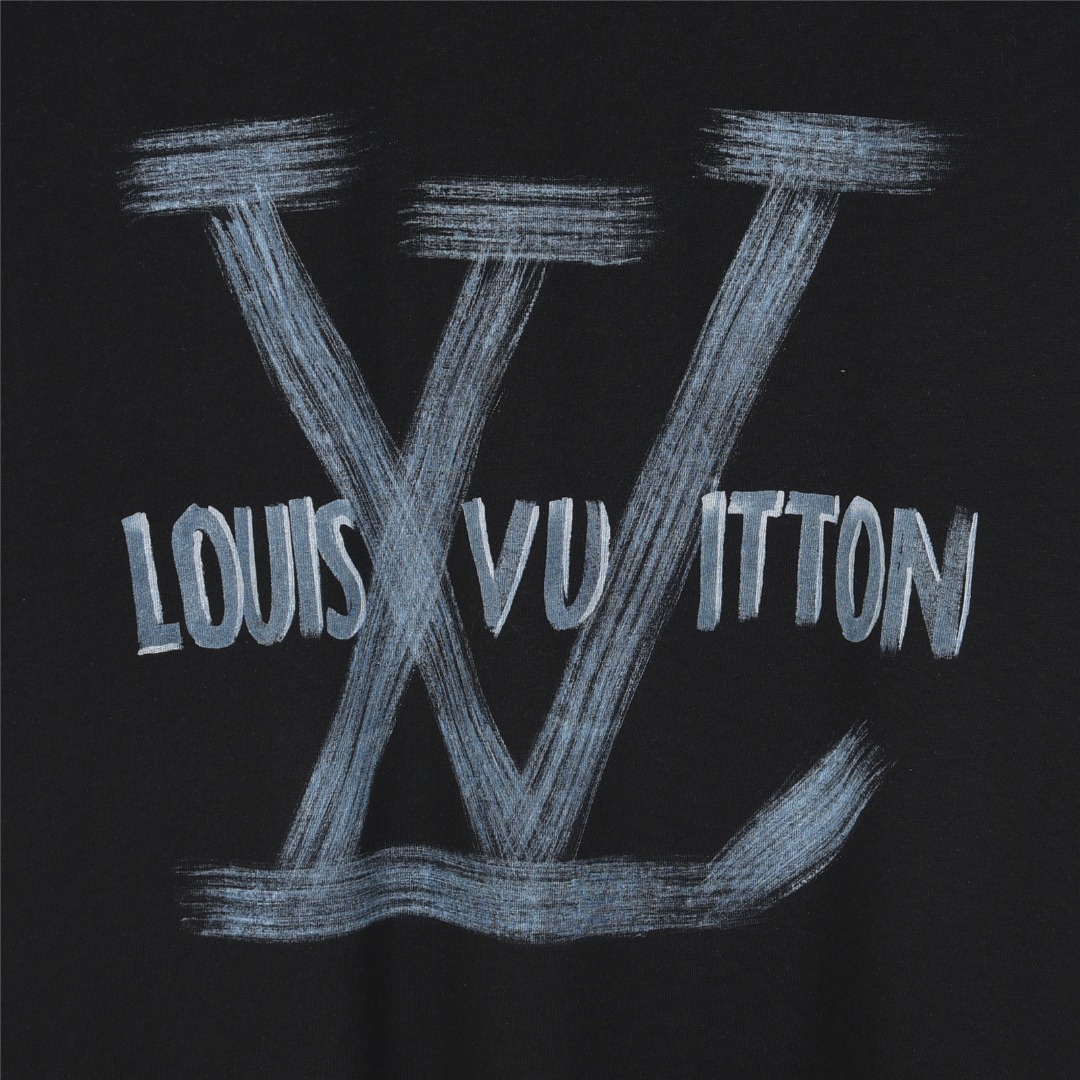 Louis Vuitton/路易威登 25ss 字母logo涂鸦手绘短袖T恤