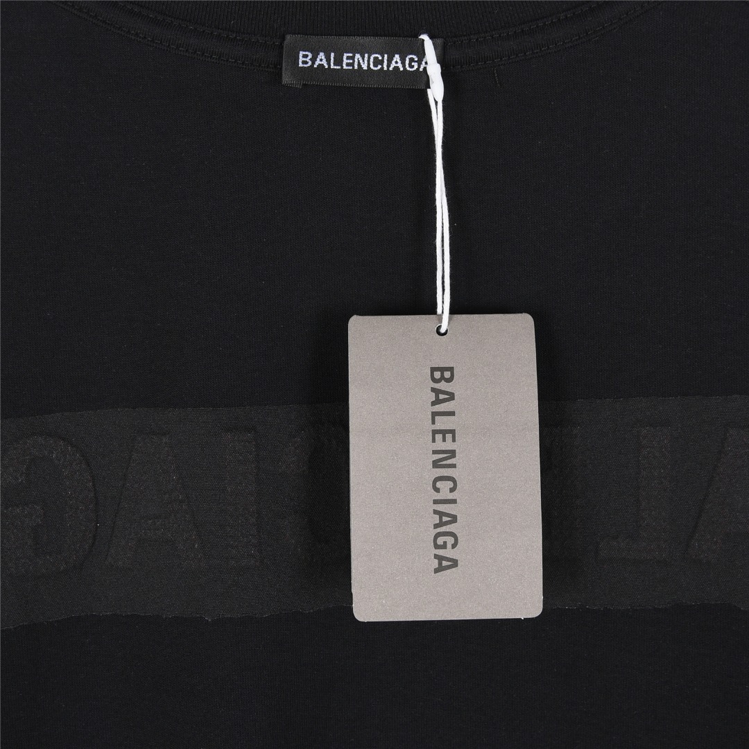 Balenciaga /巴黎世家 25ss 前后立体刺绣logo短袖T恤