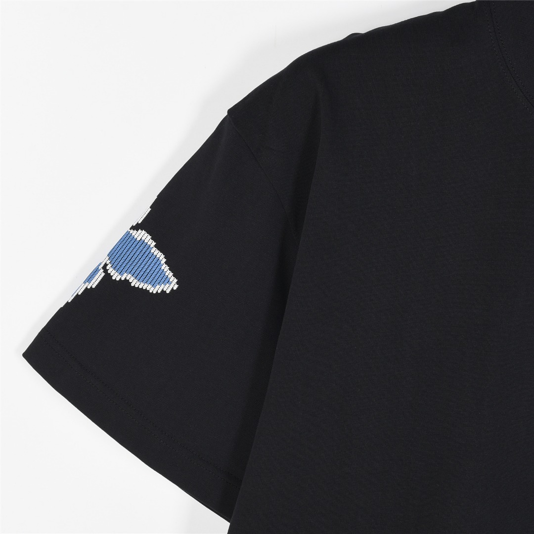 Louis Vuitton/路易威登 25ss 滑雪系列老花Logo发泡印花短袖T恤