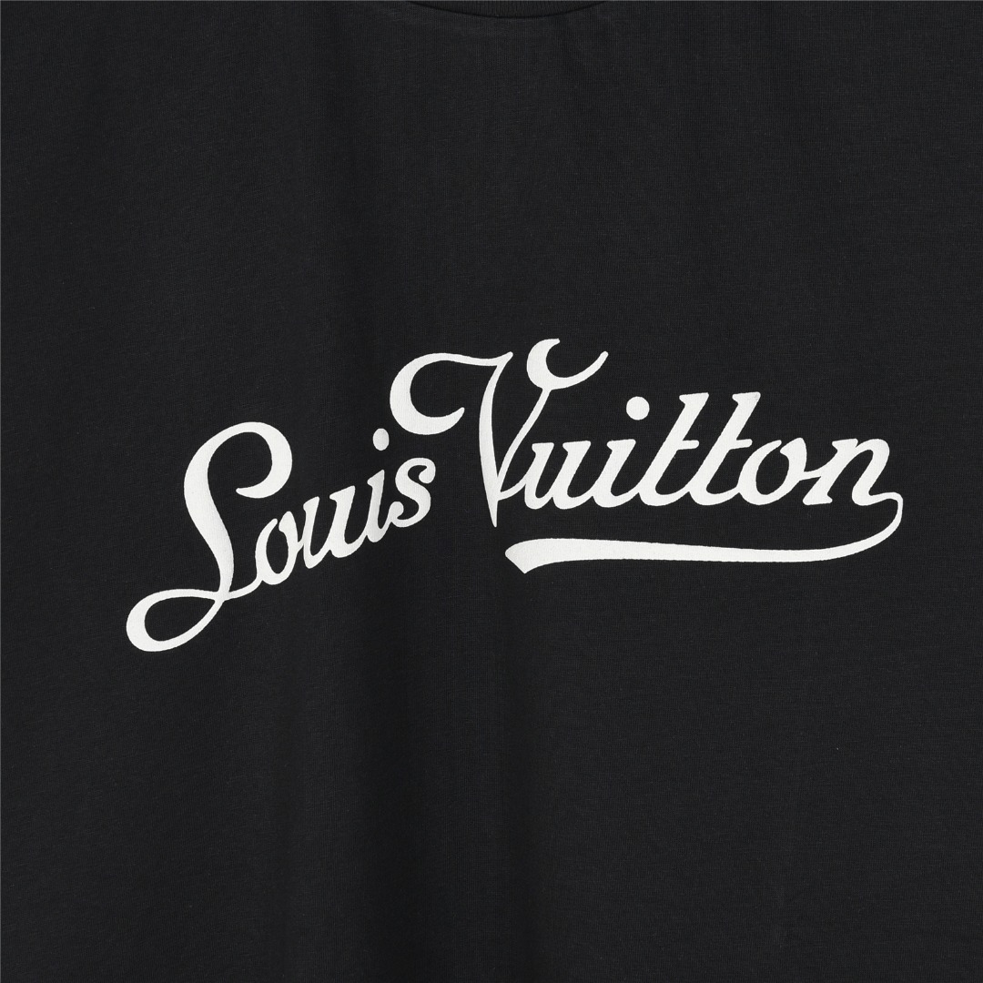 Louis Vuitton/路易威登 25ss 签名logo字母发泡印花短袖T恤