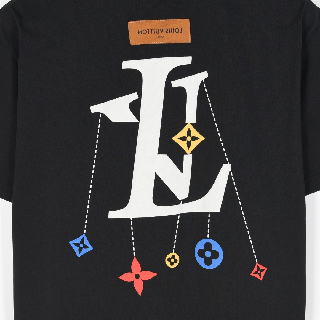 Louis Vuitton/路易威登 25ss 签名logo字母发泡印花短袖T恤