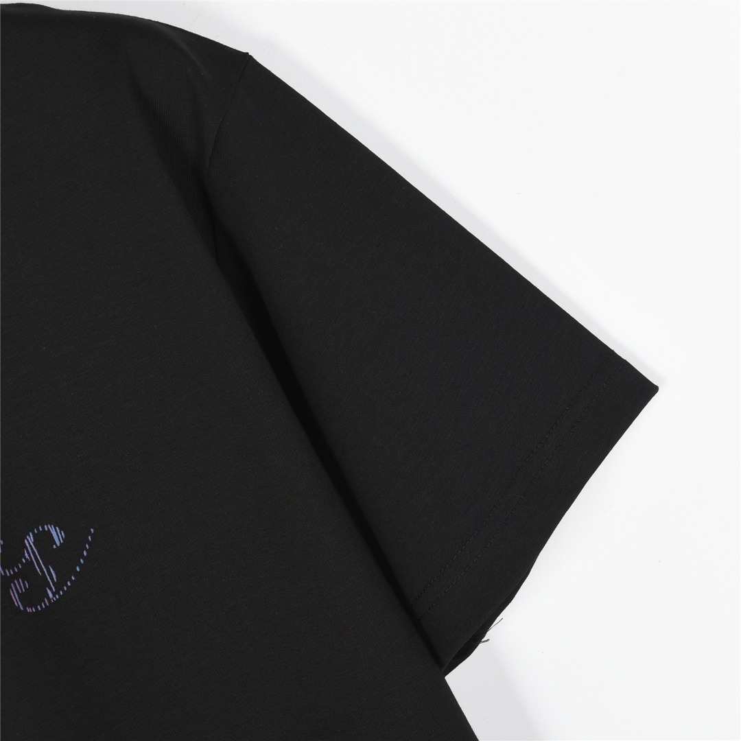 Louis Vuitton/路易威登 25ss 渐变虹彩竖纹印花短袖T恤