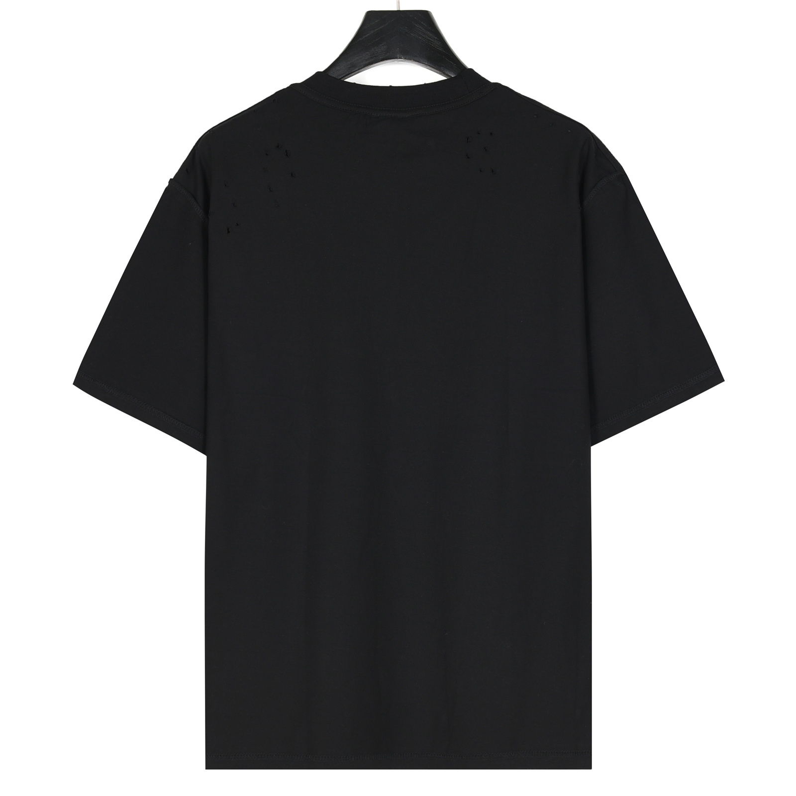 Balenciga/巴黎世家 反面穿城堡印花破洞短袖T恤