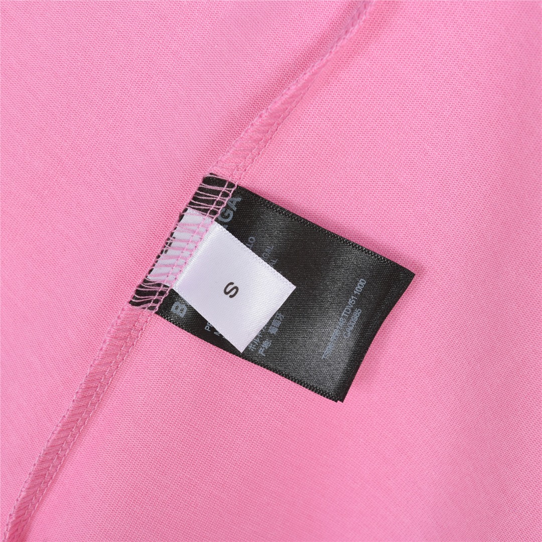 Balenciaga/巴黎世家 25ss 老爹鞋图案字母印花短袖T恤