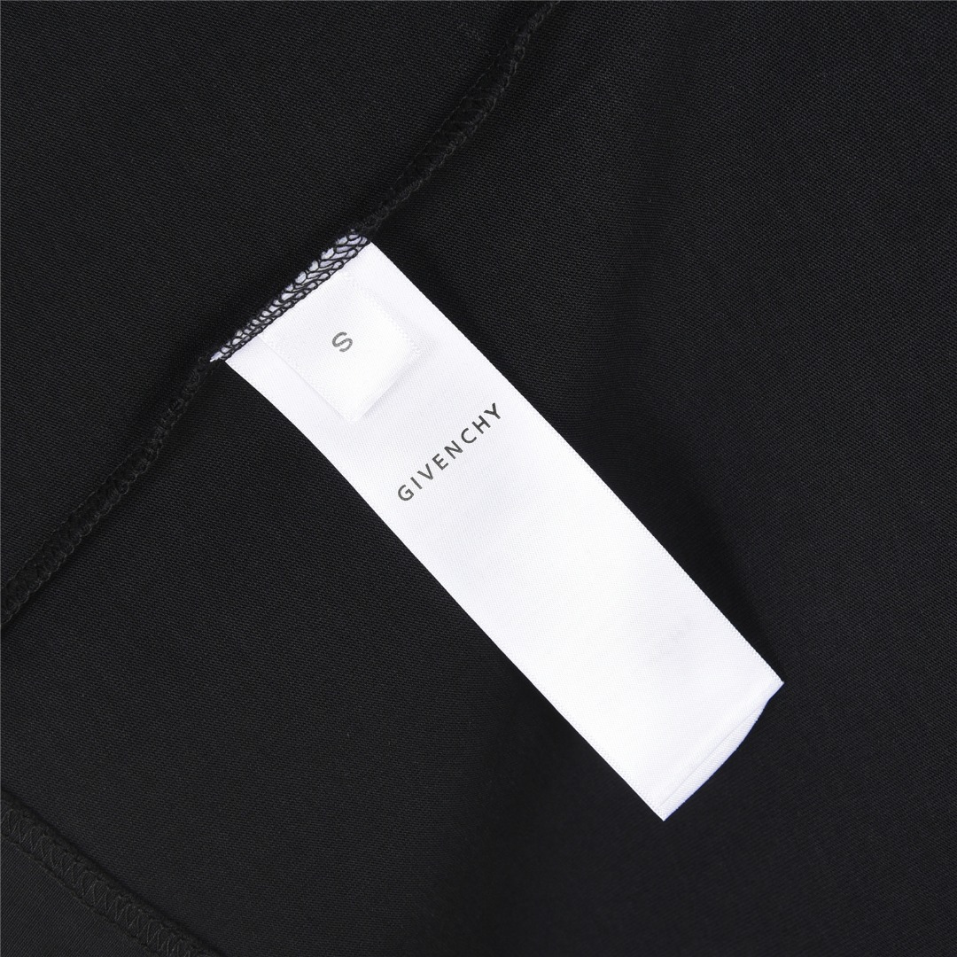 Givenchy/纪梵希 25ss 胸前小logo宫格刺绣短袖T恤 黑色 白色 粉色