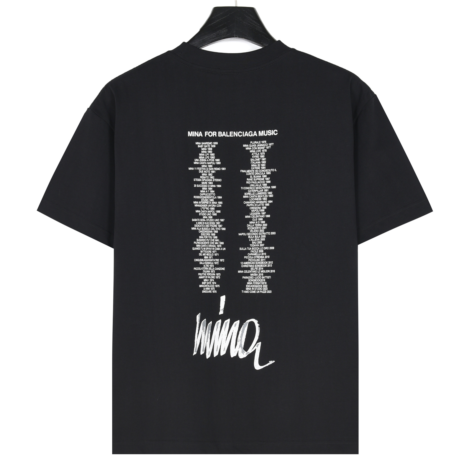 Balenciaga/巴黎世家 25ss 肖像及后被专辑印花廓形短袖T恤