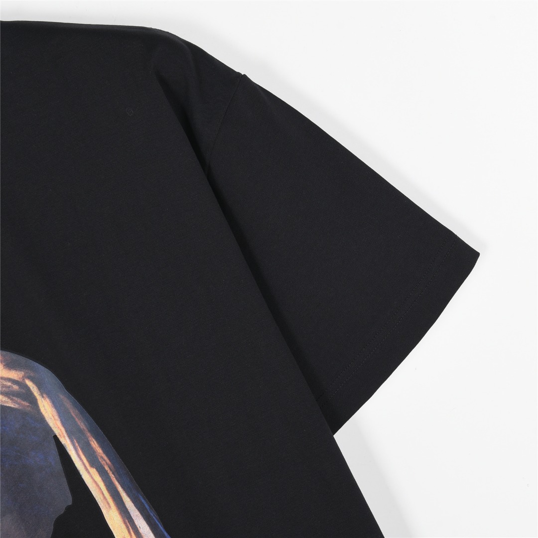 Balenciaga/巴黎世家 25ss 肖像及后被专辑印花廓形短袖T恤