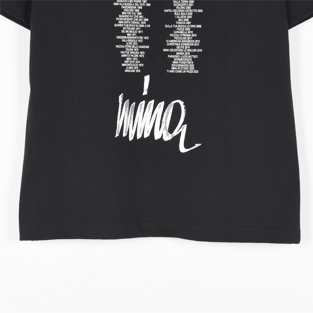 Balenciaga/巴黎世家 25ss 肖像及后被专辑印花廓形短袖T恤