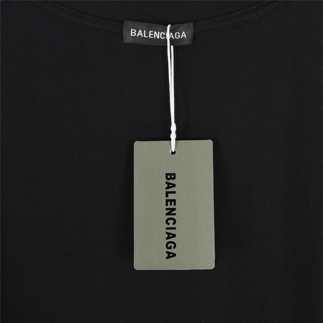 Balenciaga/巴黎世家 25ss 肖像及后被专辑印花廓形短袖T恤