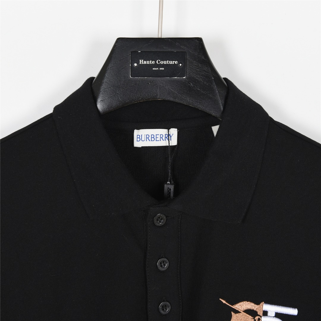 Burberry/巴宝莉 经典TB战马标刺绣短袖Polo衫