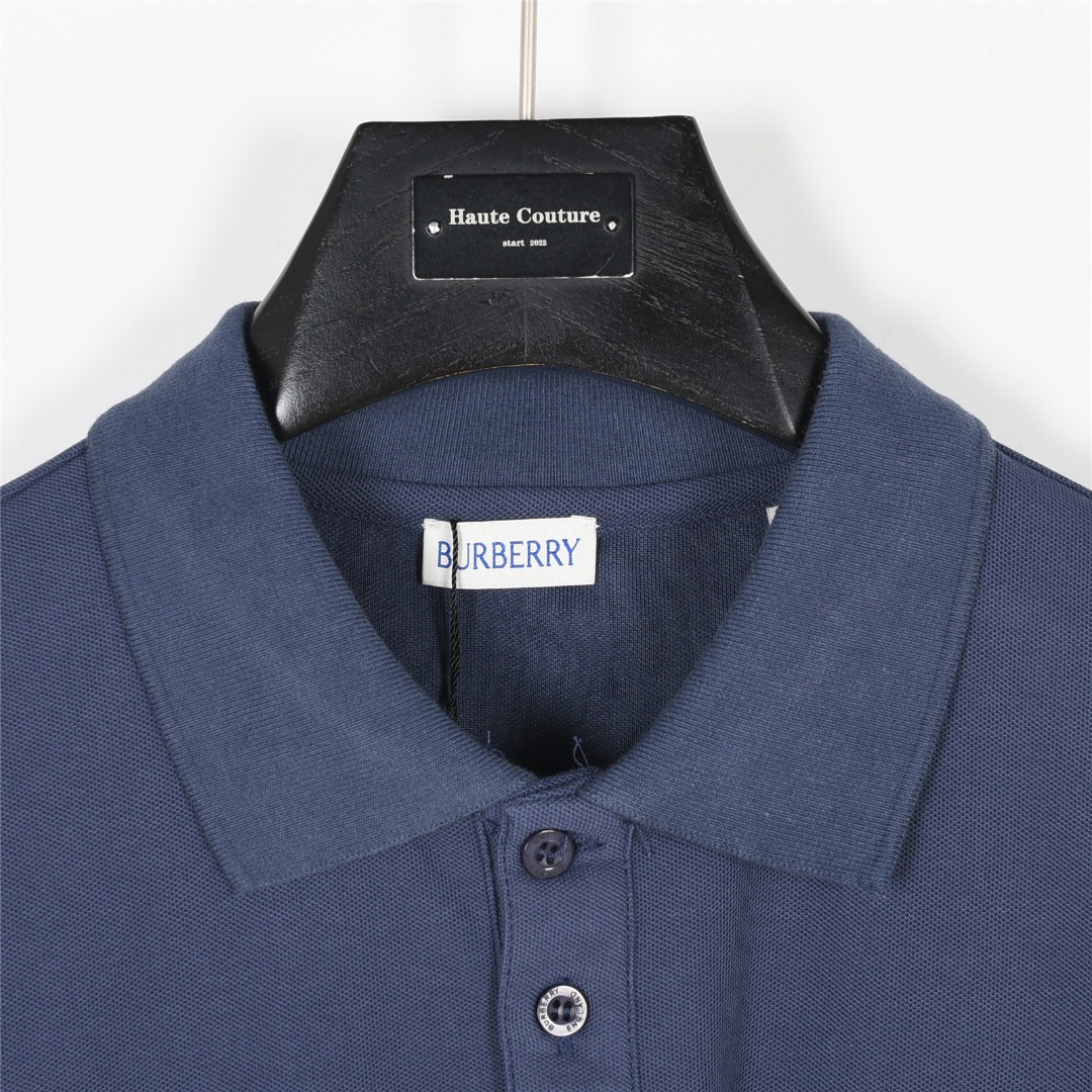 Burberry/巴宝莉 后背TB大字母刺绣短袖Polo衫