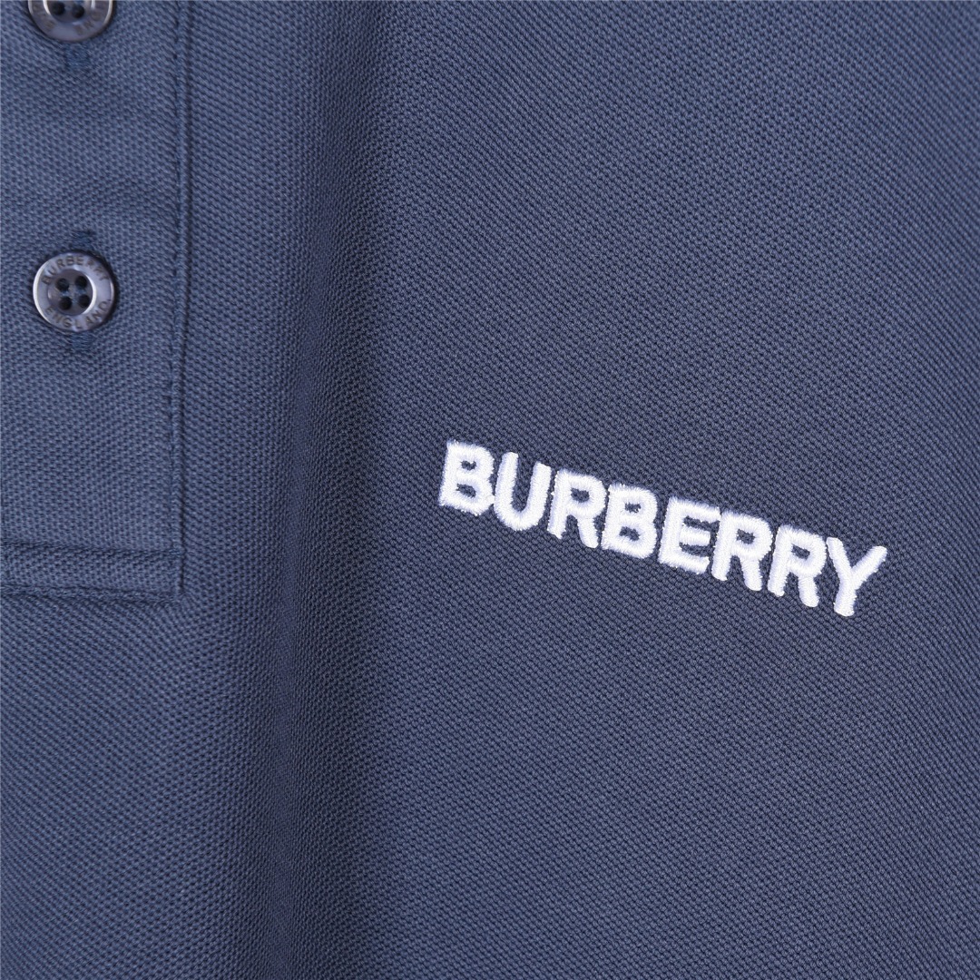 Burberry/巴宝莉 后背TB大字母刺绣短袖Polo衫