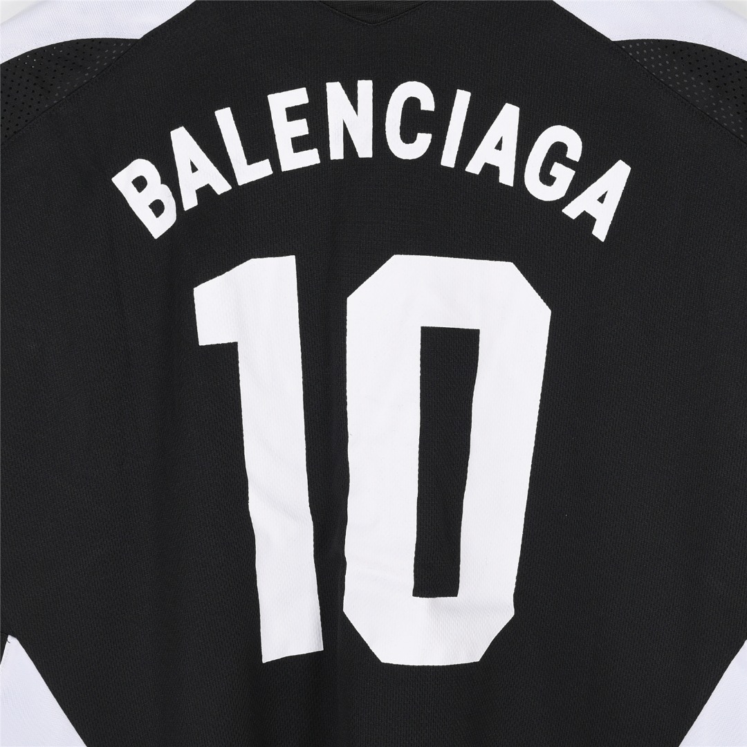 Balenciaga/巴黎世家 经典秀款足球印花短袖T恤
