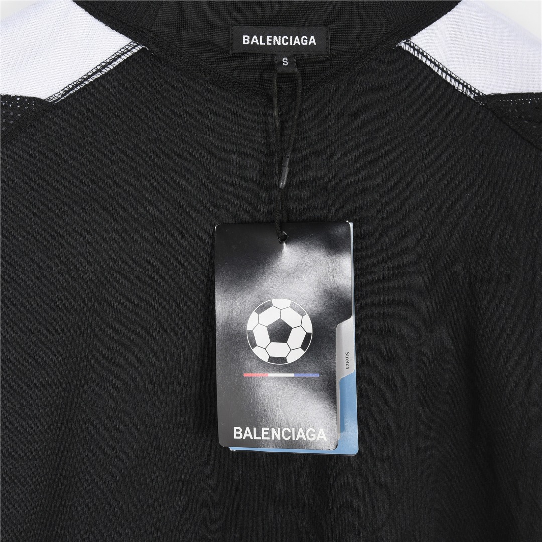 Balenciaga/巴黎世家 经典秀款足球印花短袖T恤