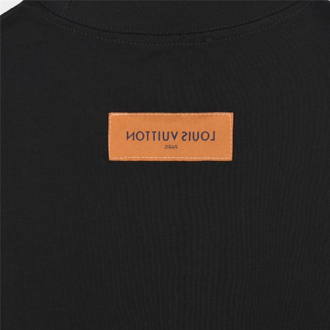 LouisVuitton X Supreme联名 联名logo涂鸦印花短袖T恤