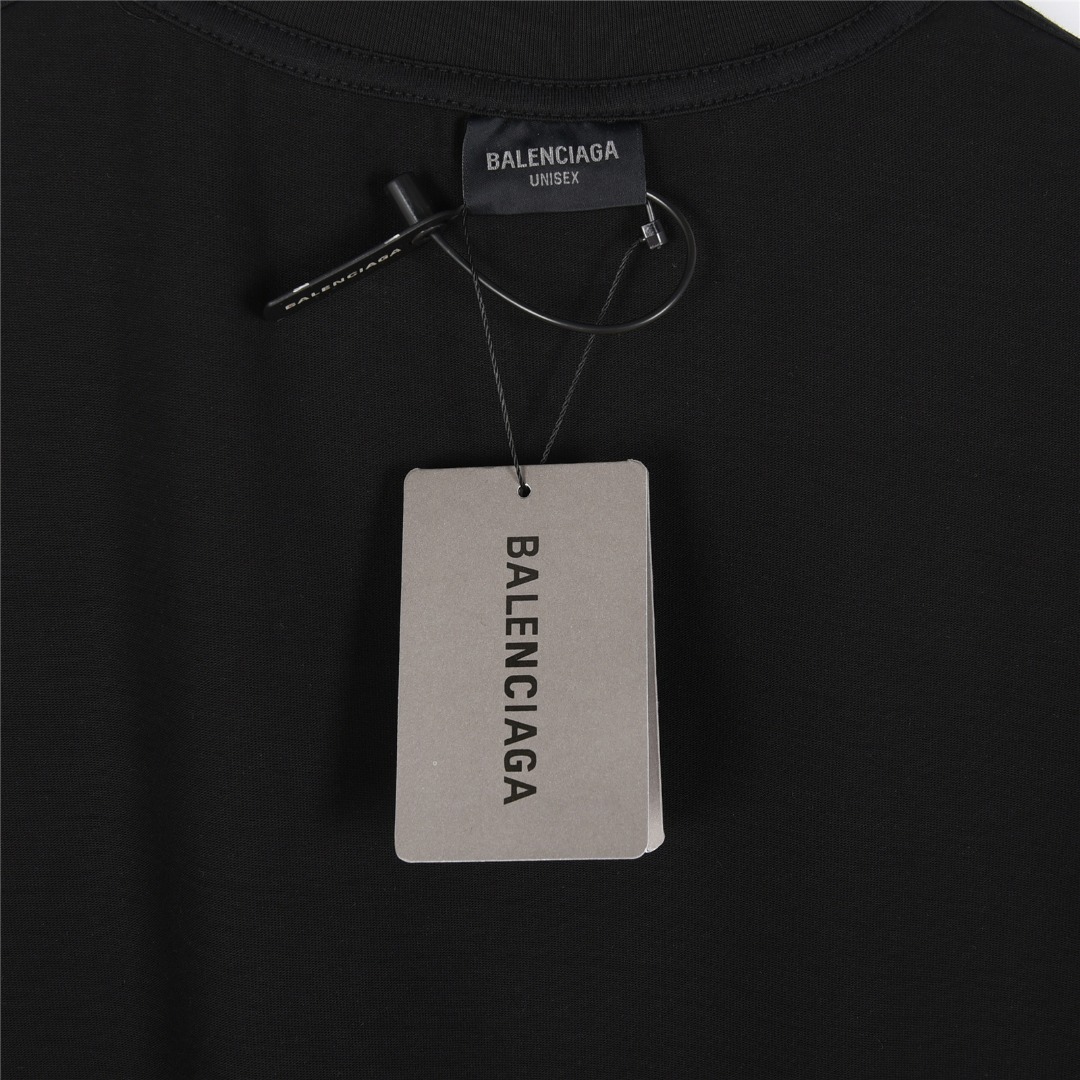 Balenciaga X Supreme 联名 联名logo字母印花短袖T恤