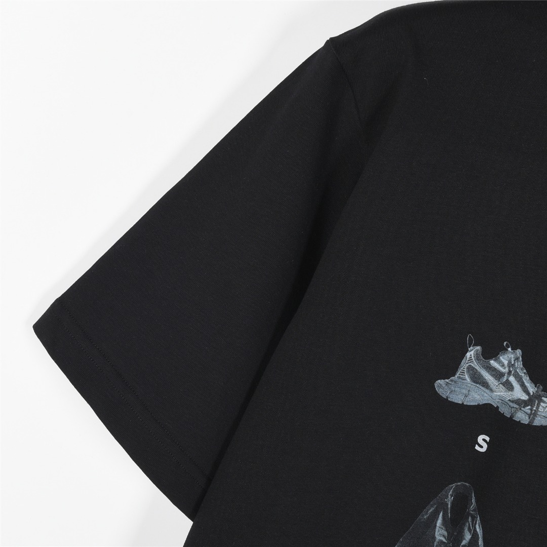Balenciaga/巴黎世家 25ss 经典单品图案印花短袖T恤