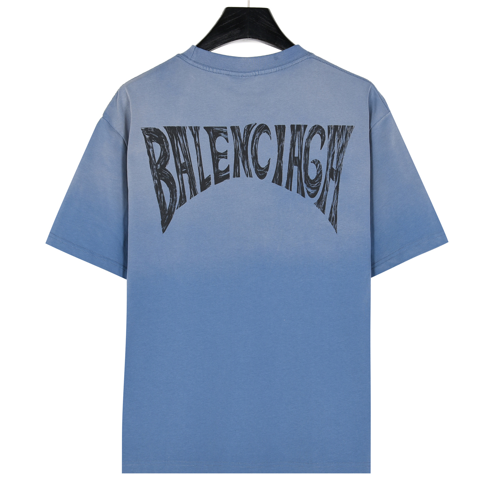 Balenciaga/巴黎世家 扎染炒雪花后背字母手绘短袖T恤