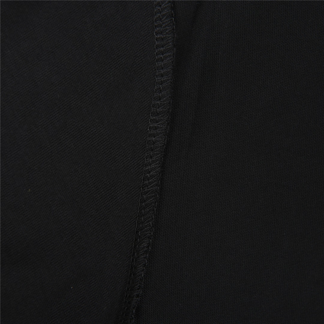 Loewe/罗意威 25ss 徽标撞色字母刺绣短袖T恤 黑色 白色