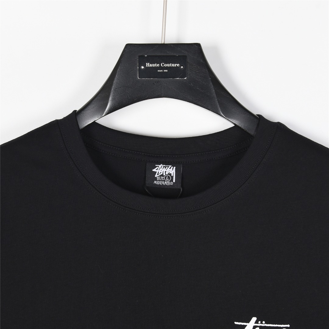 Stussy/斯图西 25ss 樱桃黑八印花logo短袖T恤