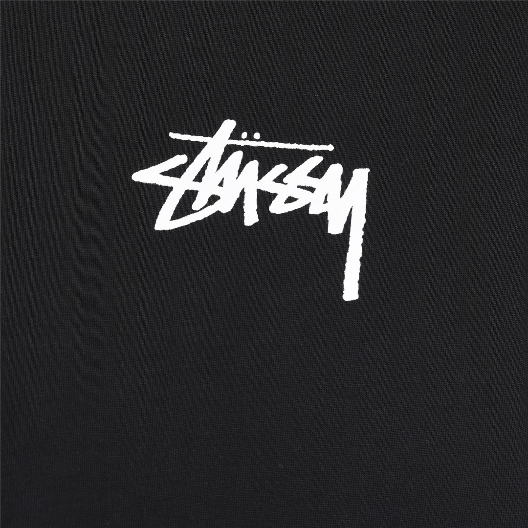 Stussy/斯图西 25ss 樱桃黑八印花logo短袖T恤
