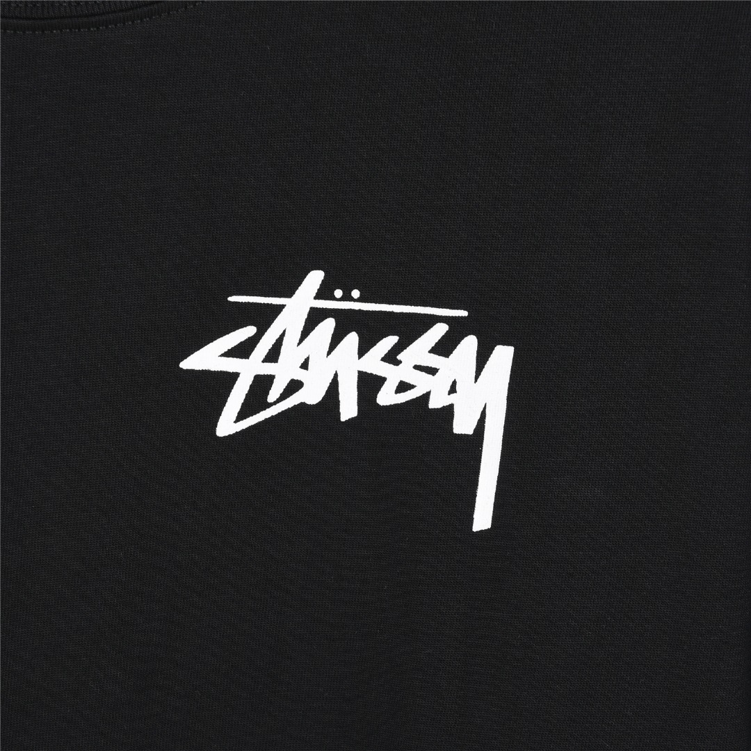 Stussy/斯图西 25ss 毛绒骰子印花logo短袖T恤
