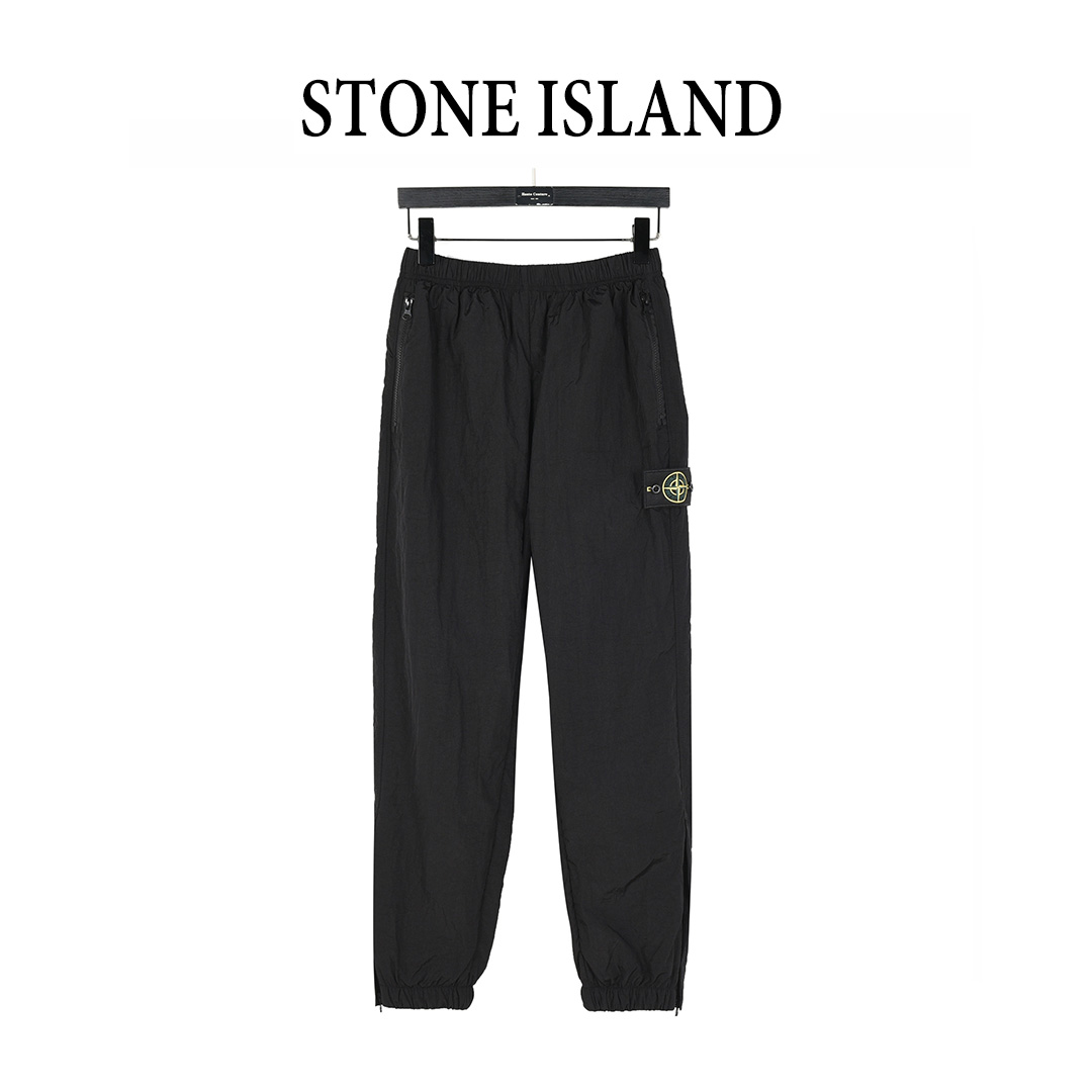 Stone Island/石头岛 经典纯色机能金属尼龙长裤