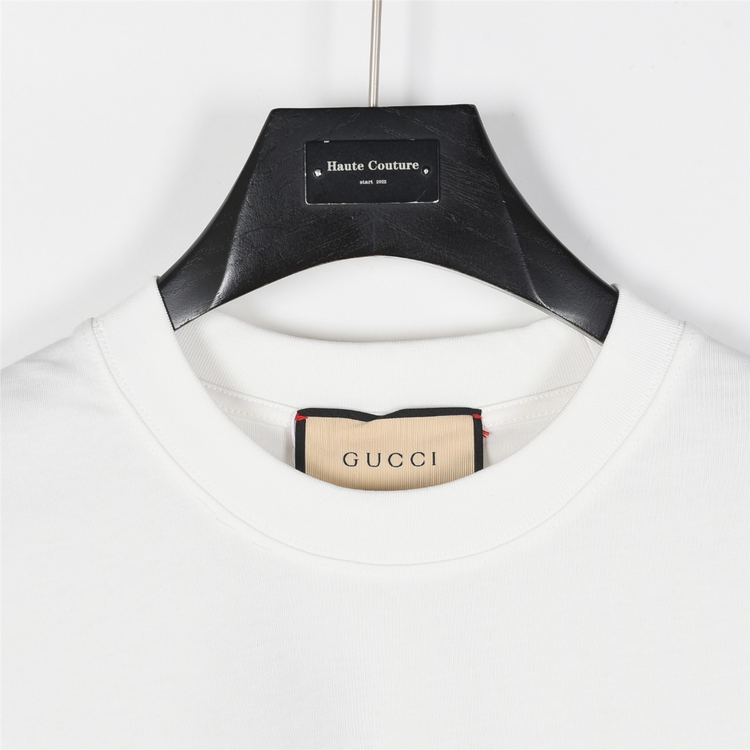 Gucci/古驰 25ss 蛇年限定印花短袖T恤