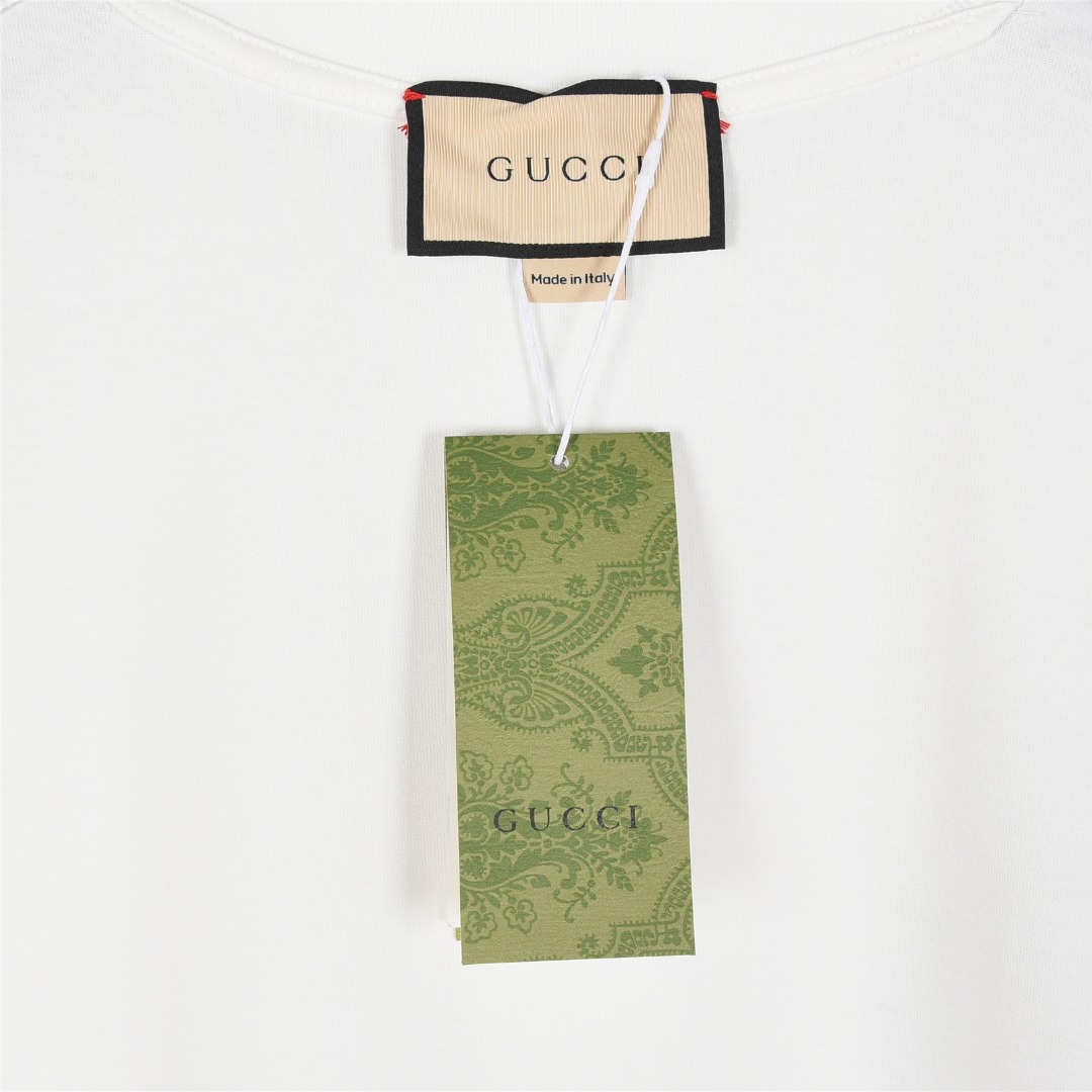 Gucci/古驰 25ss 蛇年限定印花短袖T恤