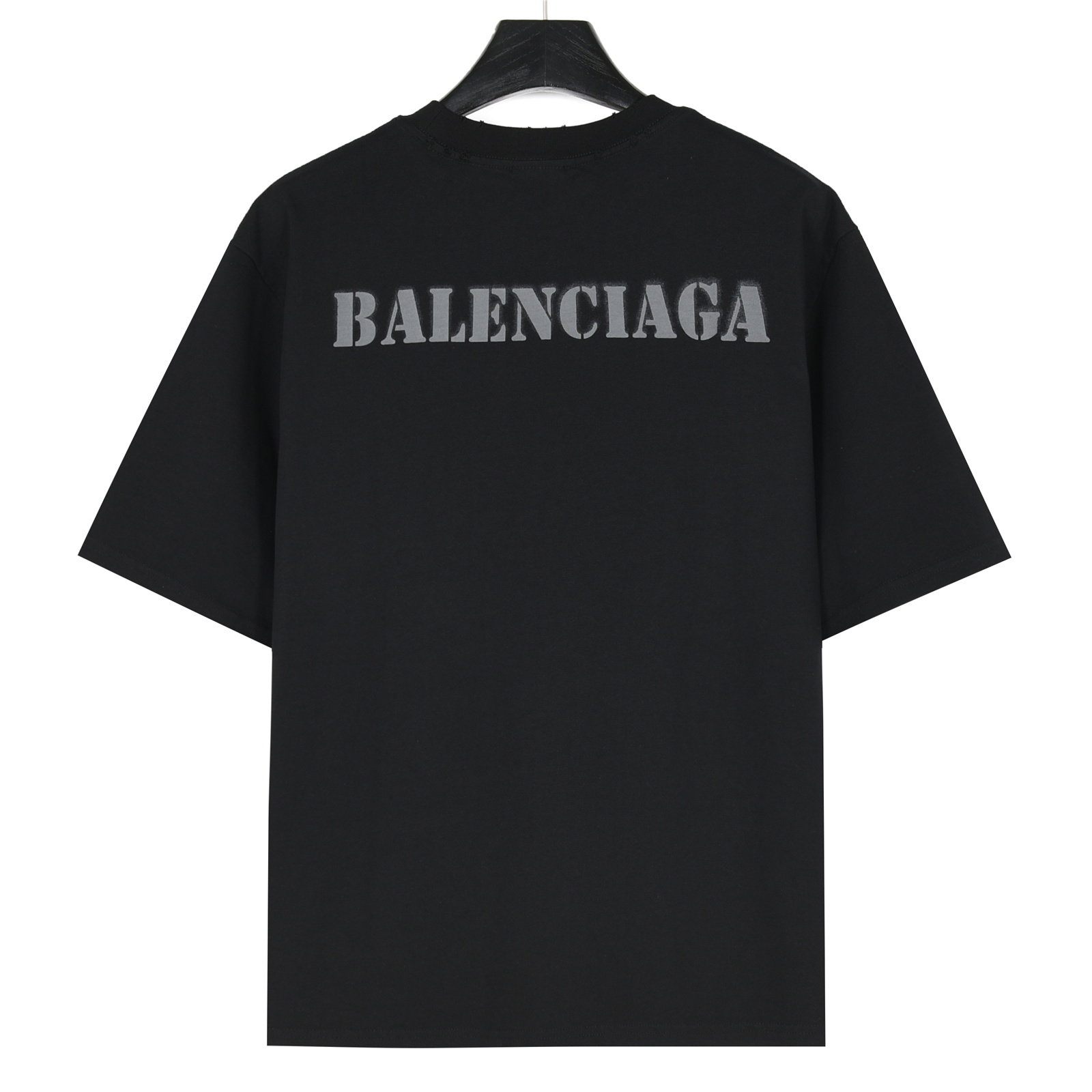 Balenciaga/巴黎世家 前后模糊喷墨字母短袖T恤