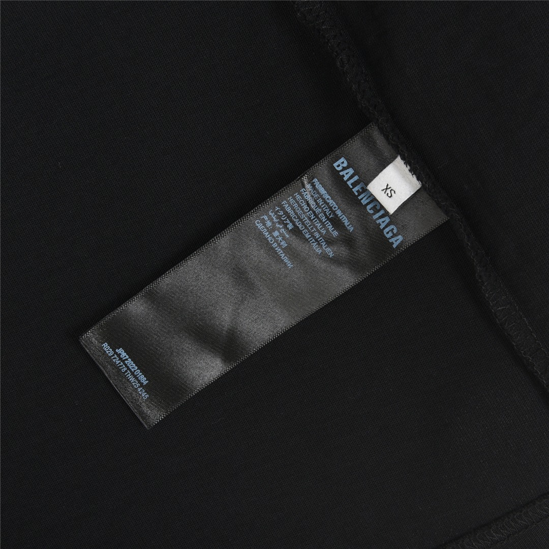 Balenciaga/巴黎世家 前后模糊喷墨字母短袖T恤