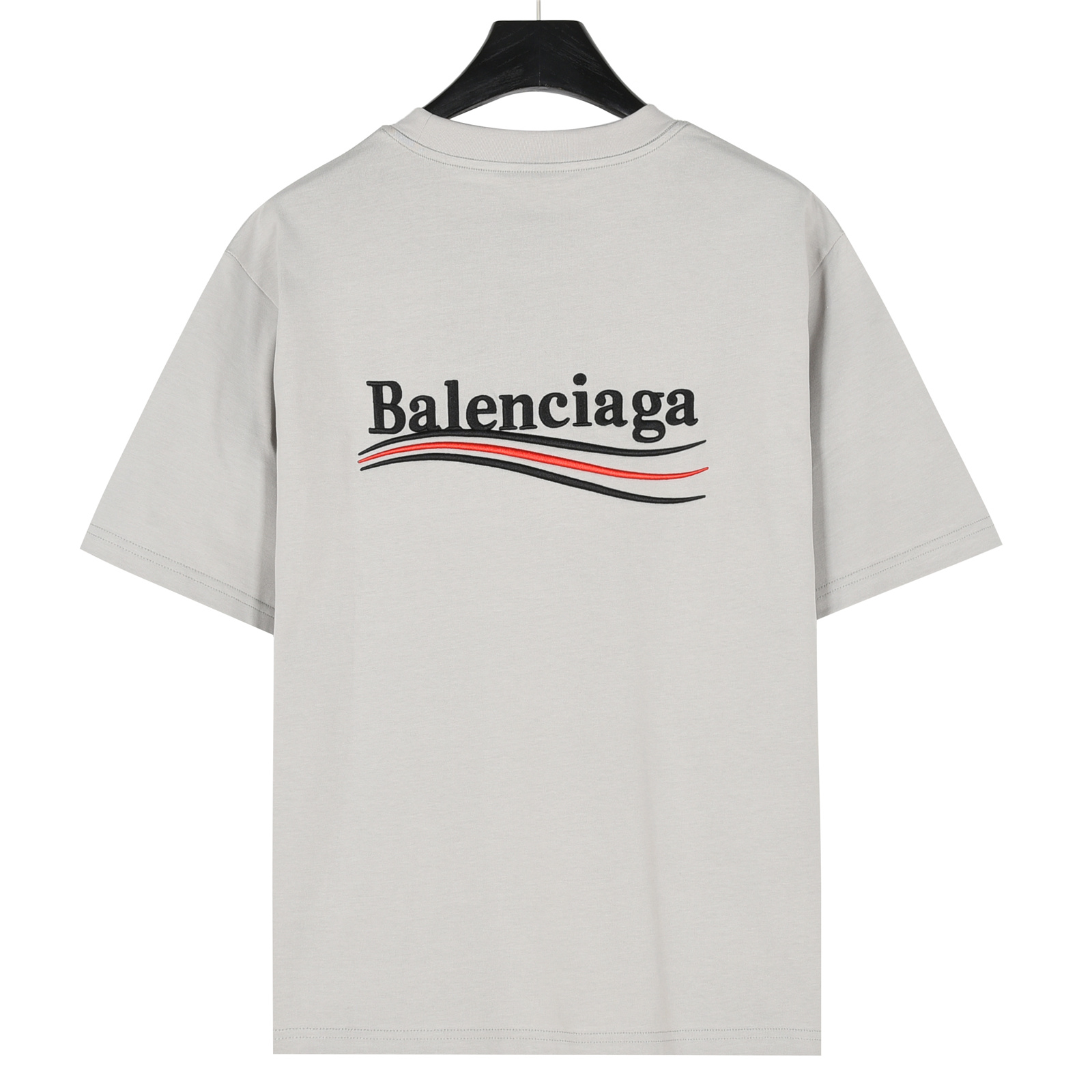 Balenciaga/巴黎世家 可乐海浪刺绣短袖T恤