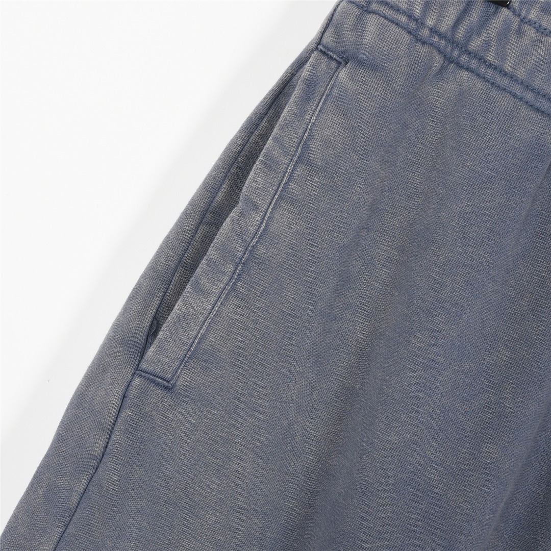 Burberry/巴宝莉 25ss 战马毛巾绣格纹贴布洗水做旧炒色短裤
