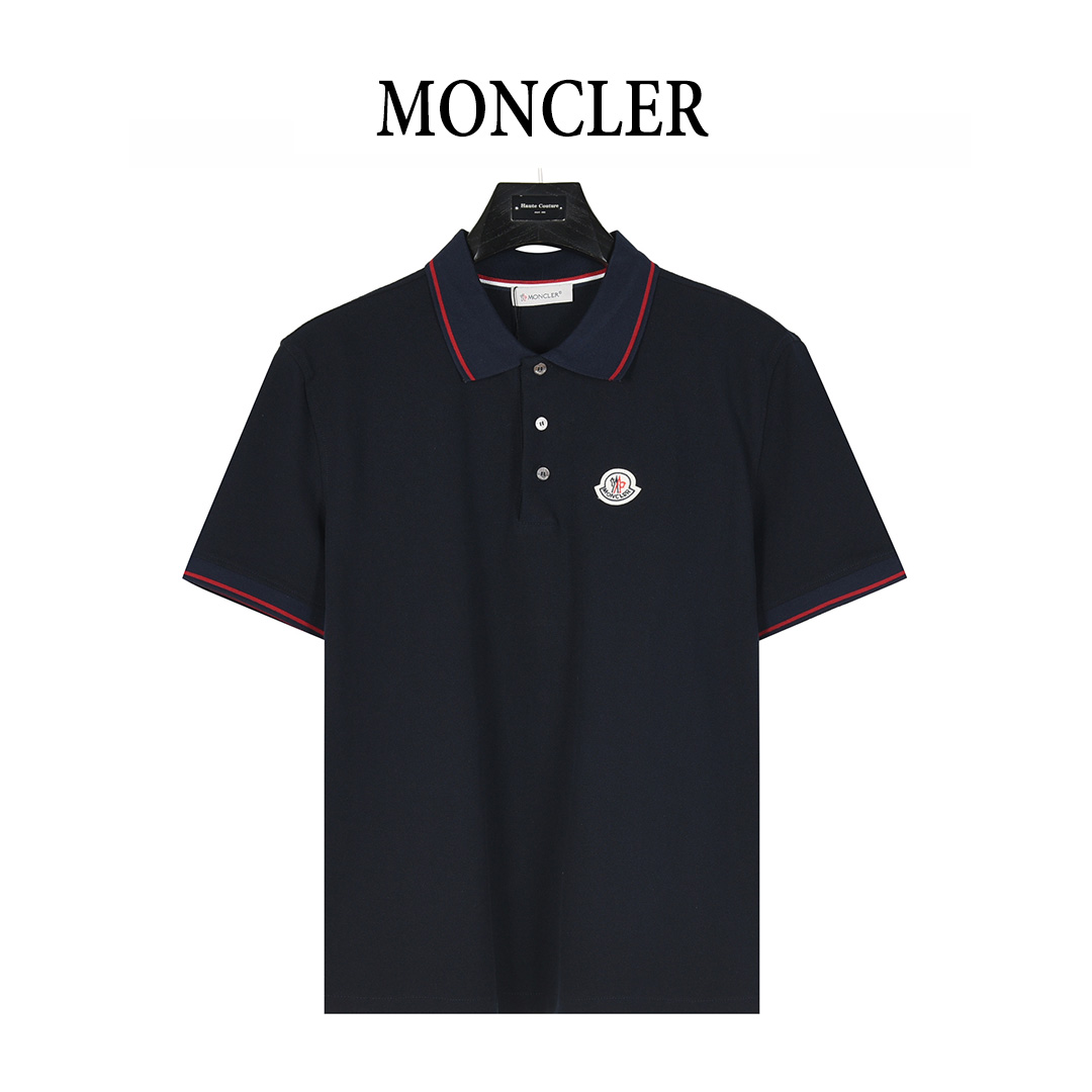 Moncler/蒙口 胸口徽标刺绣短袖Polo衫