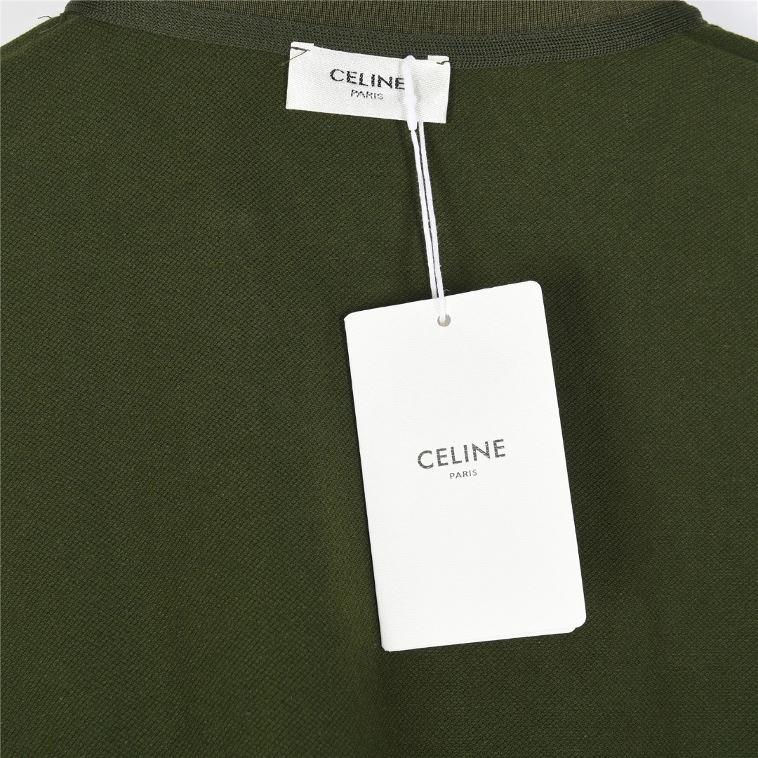 CELINE/赛琳 经典凯旋门小标刺绣短袖Polo衫