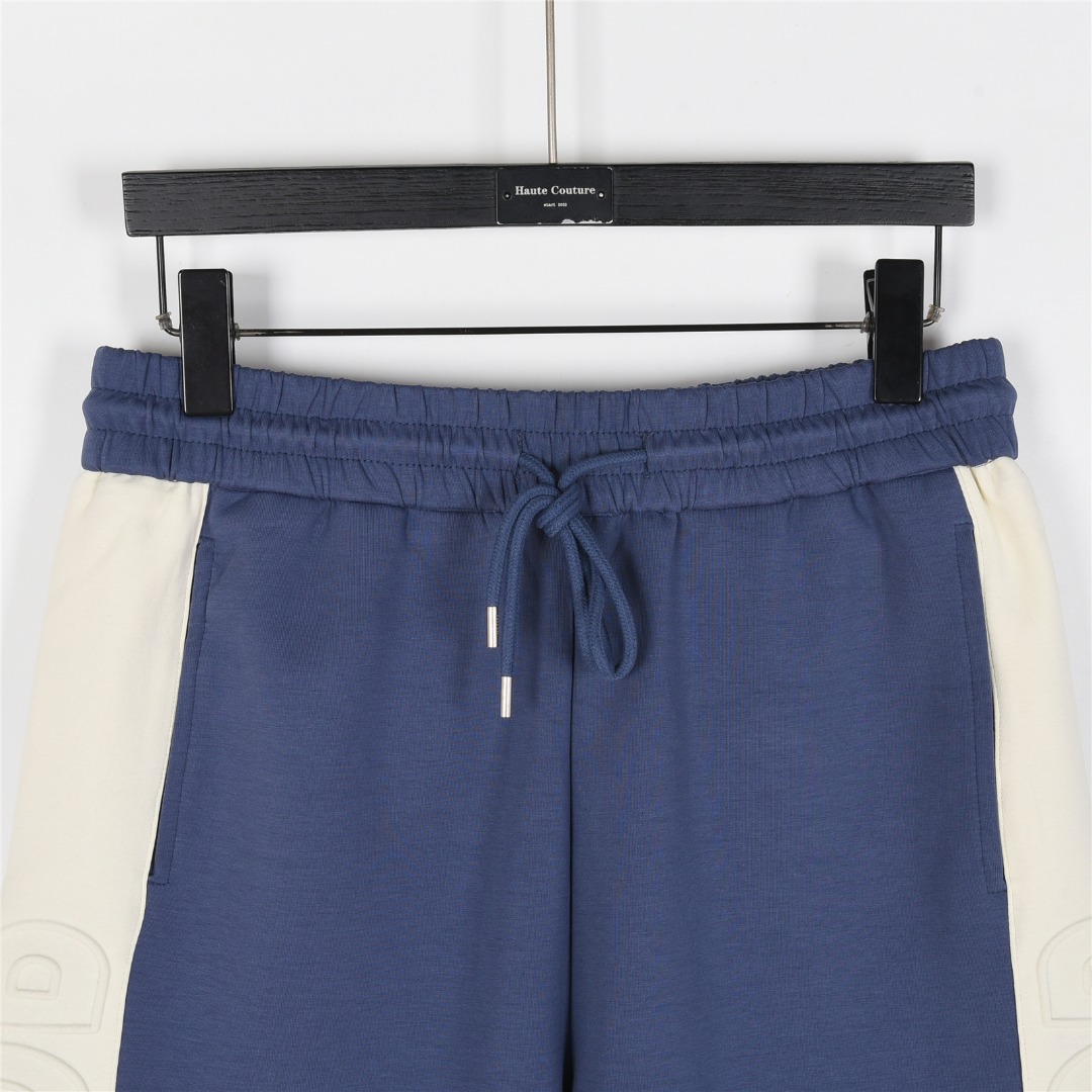 Dior/迪奥 25ss 侧边撞色拼接logo凹凸浮雕短裤