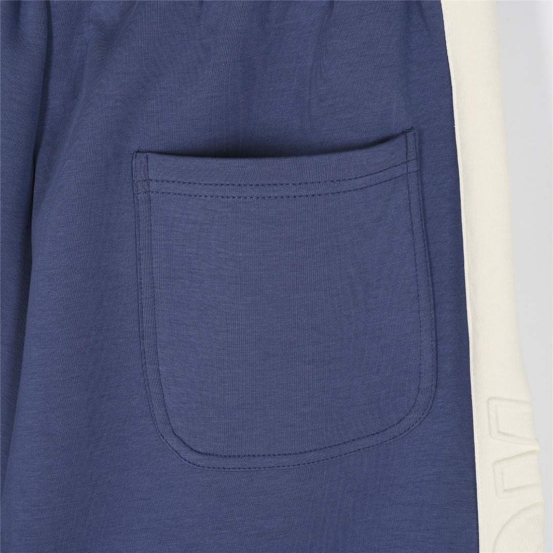 Dior/迪奥 25ss 侧边撞色拼接logo凹凸浮雕短裤
