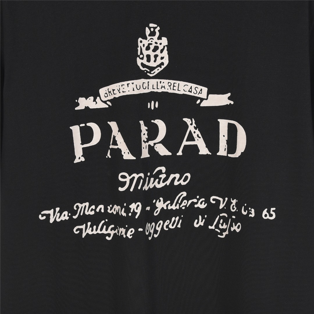 Prada/普拉达 25ss 大logo签名字母印花短袖T恤