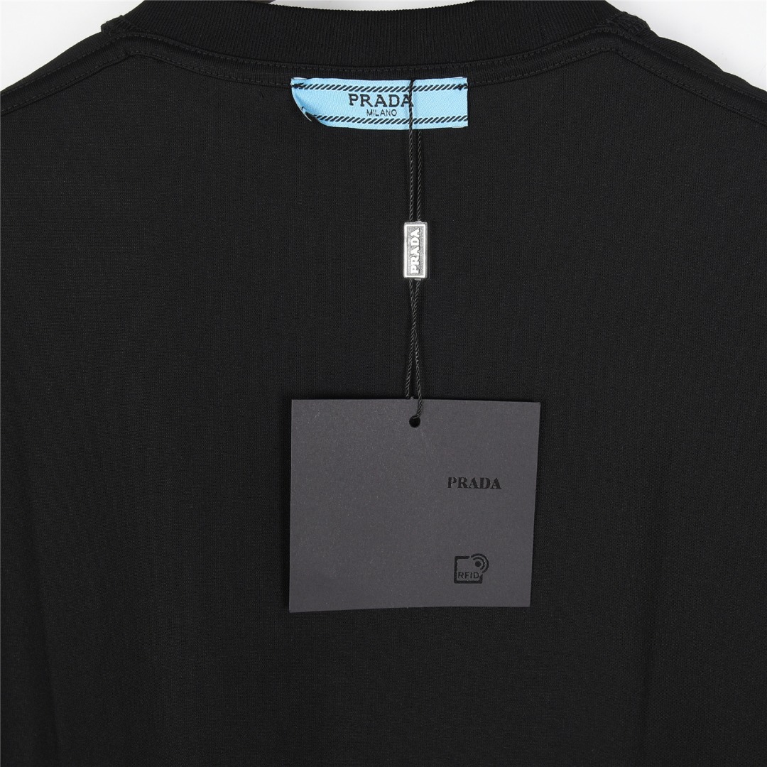 Prada/普拉达 25ss 大logo签名字母印花短袖T恤