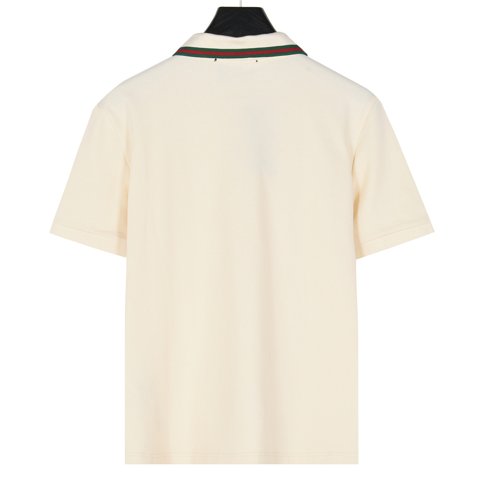 Gucci/古驰 25ss 双G字母小标压胶短袖Polo衫 双面丝光长绒棉