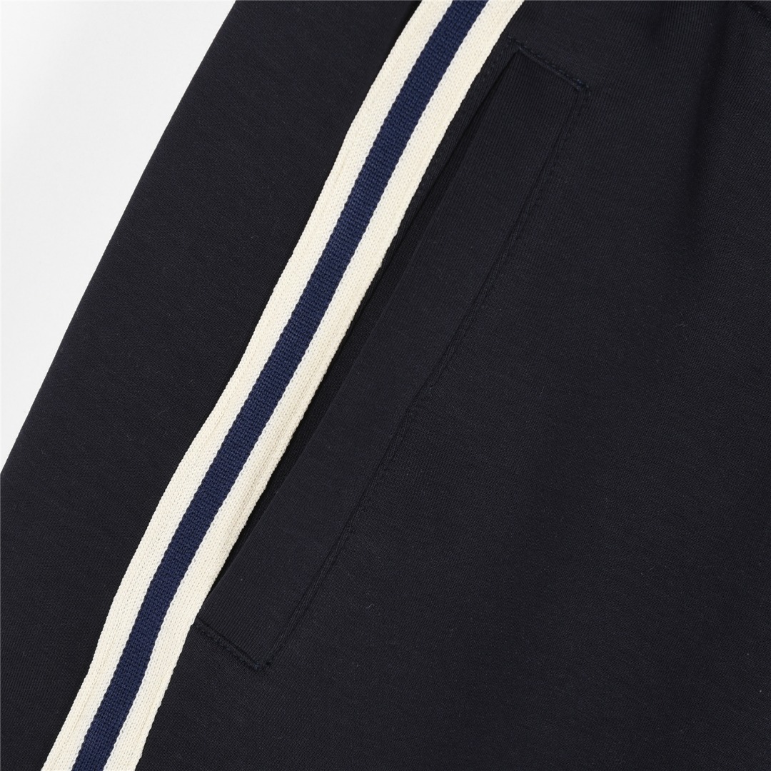 Gucci/古驰 25ss 侧边织带拼色logo刺绣短裤