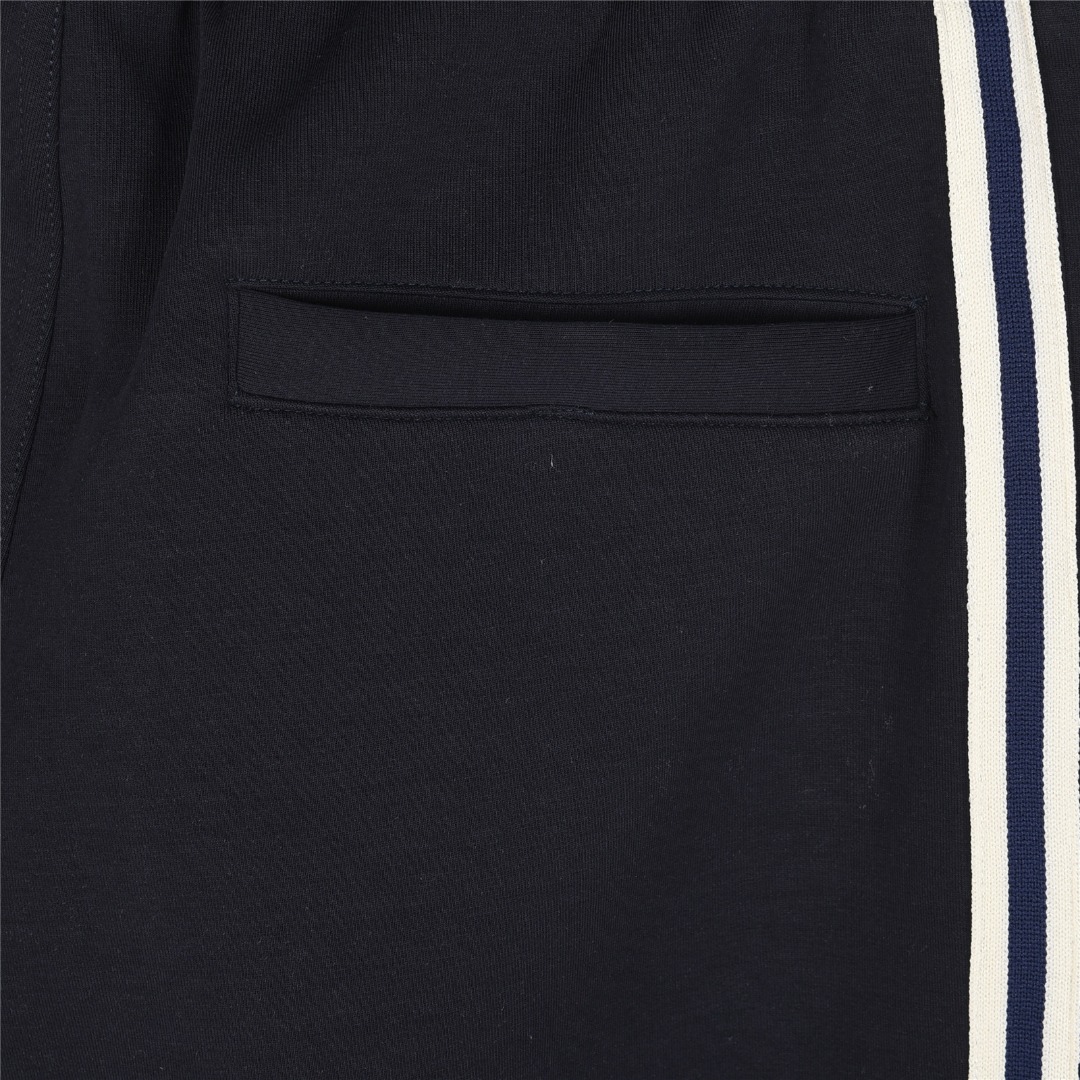 Gucci/古驰 25ss 侧边织带拼色logo刺绣短裤