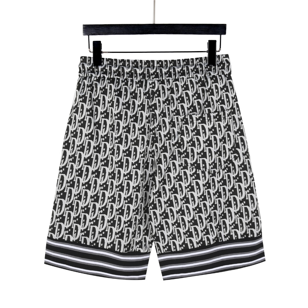 Dior/迪奥 25ss 老花满印logo拼接短裤