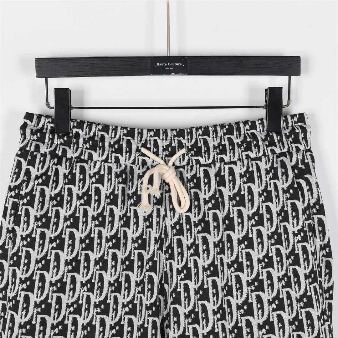 Dior/迪奥 25ss 老花满印logo拼接短裤
