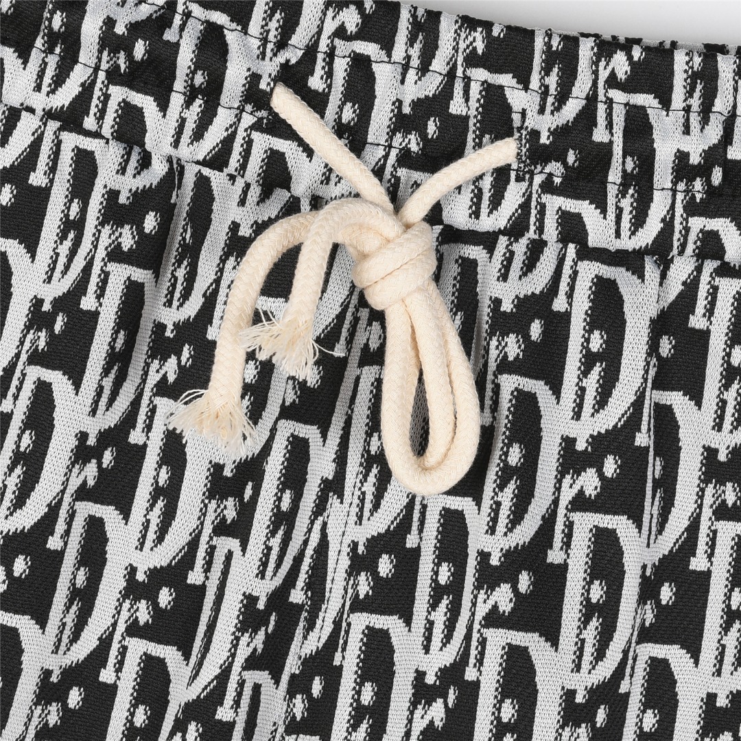 Dior/迪奥 25ss 老花满印logo拼接短裤