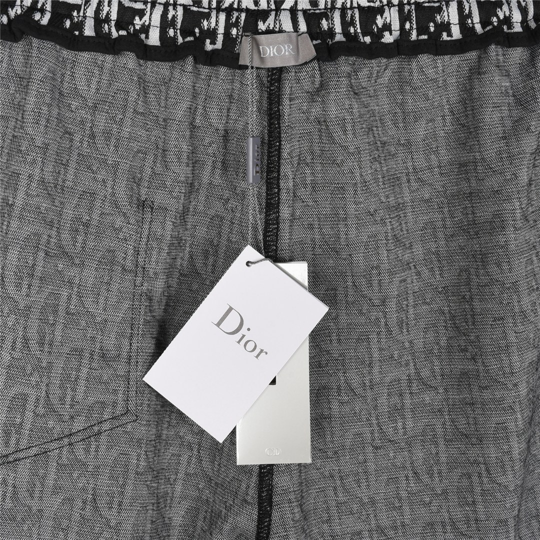 Dior/迪奥 25ss 老花满印logo拼接短裤