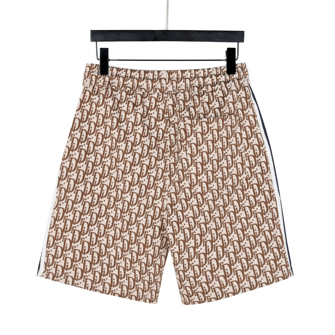 Dior/迪奥 25ss 满印提花侧边织带短裤 黑色 卡其色-Chinese UA Cheap High Quatity Brand Clothes Bags handbags Sneakers wholesale wholesaler seller from China Factory suppliers Fashion Clothing Shoes best Quality Beautiful Price Dior/迪奥 25ss 满印提花侧边织带短裤 黑色 卡其色