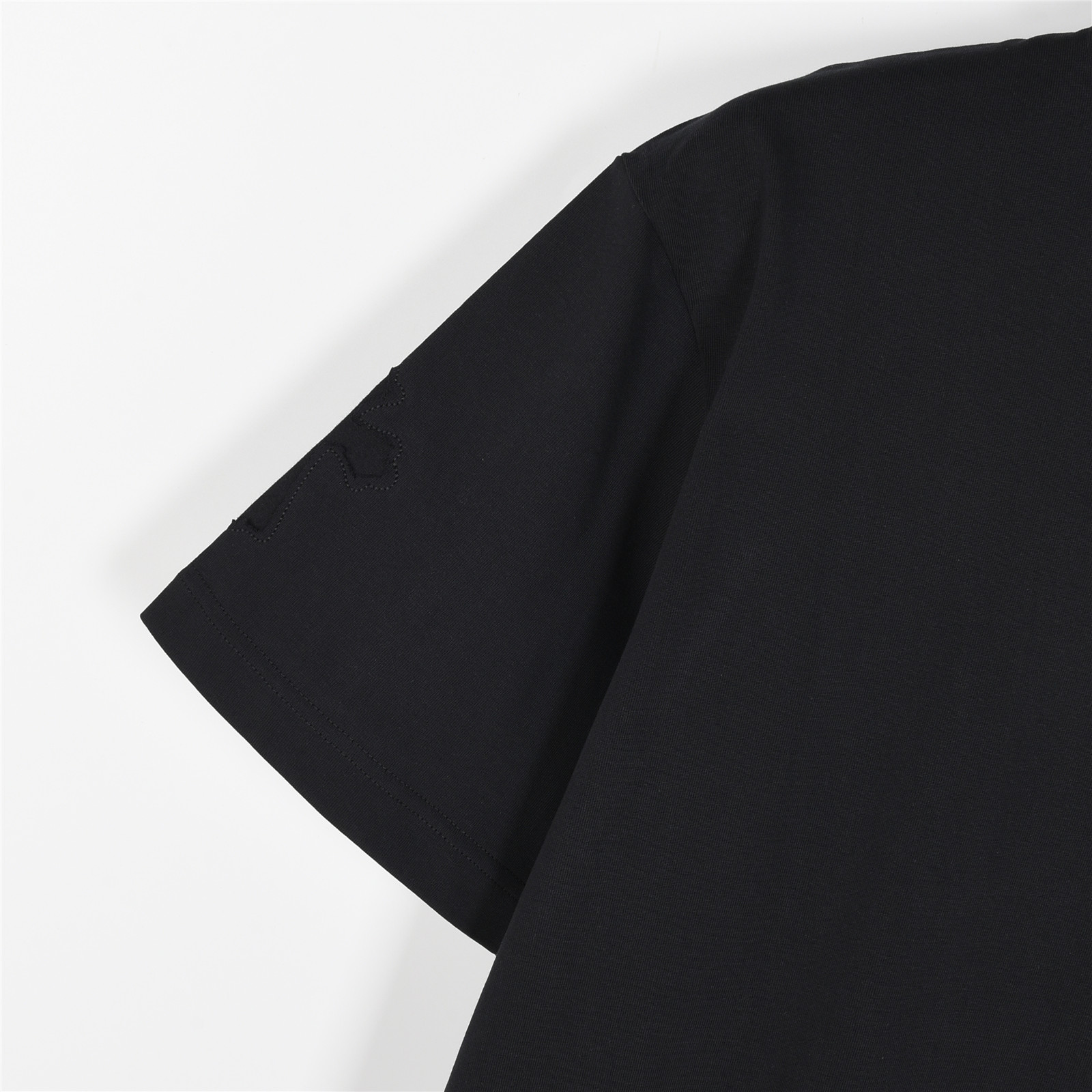 ChromeHearts/克罗心 25ss 裁剪贴布镶嵌银饰十字架刺绣短袖T恤黑色 白色